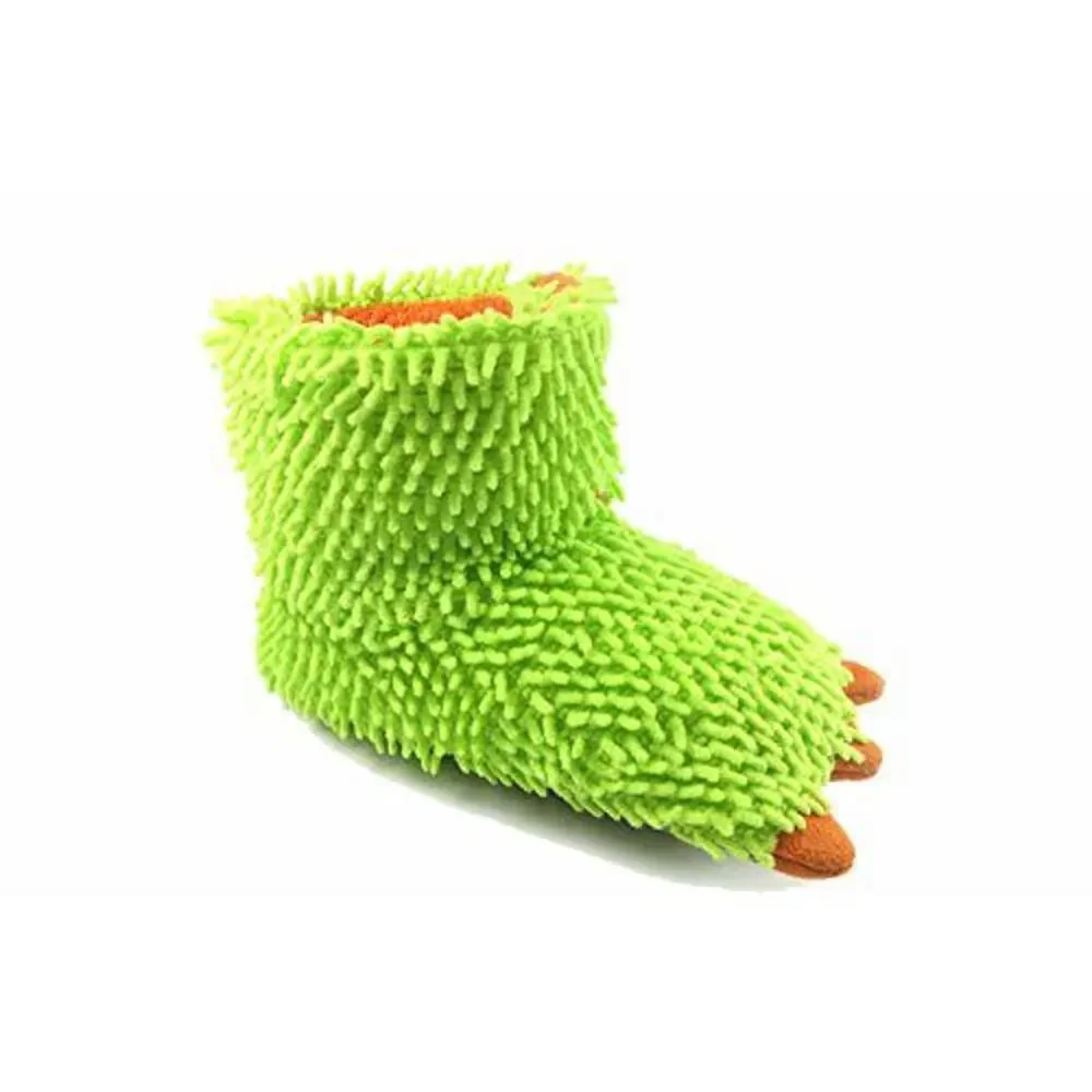 Wonder Nation Unisex Toddler Claw Slippers (Green,7/8)